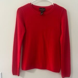 Bright Red 100% Cashmere Sweater